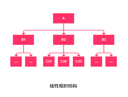 1. 线性组织结构线性组织结构在实际运用中我们可以见到的是军队.